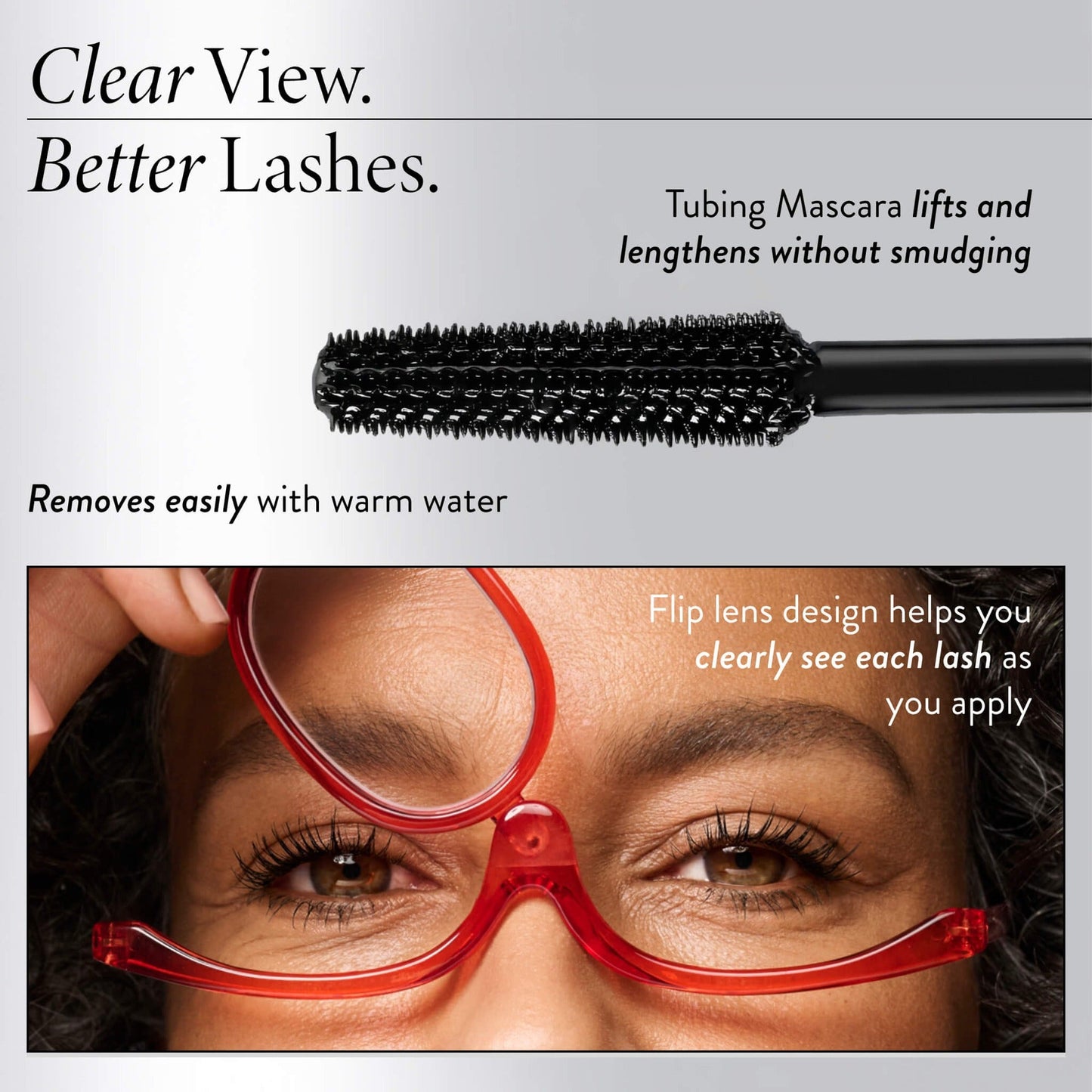 Mascara & Magnifying Makeup Glasses Kit (3PC)
