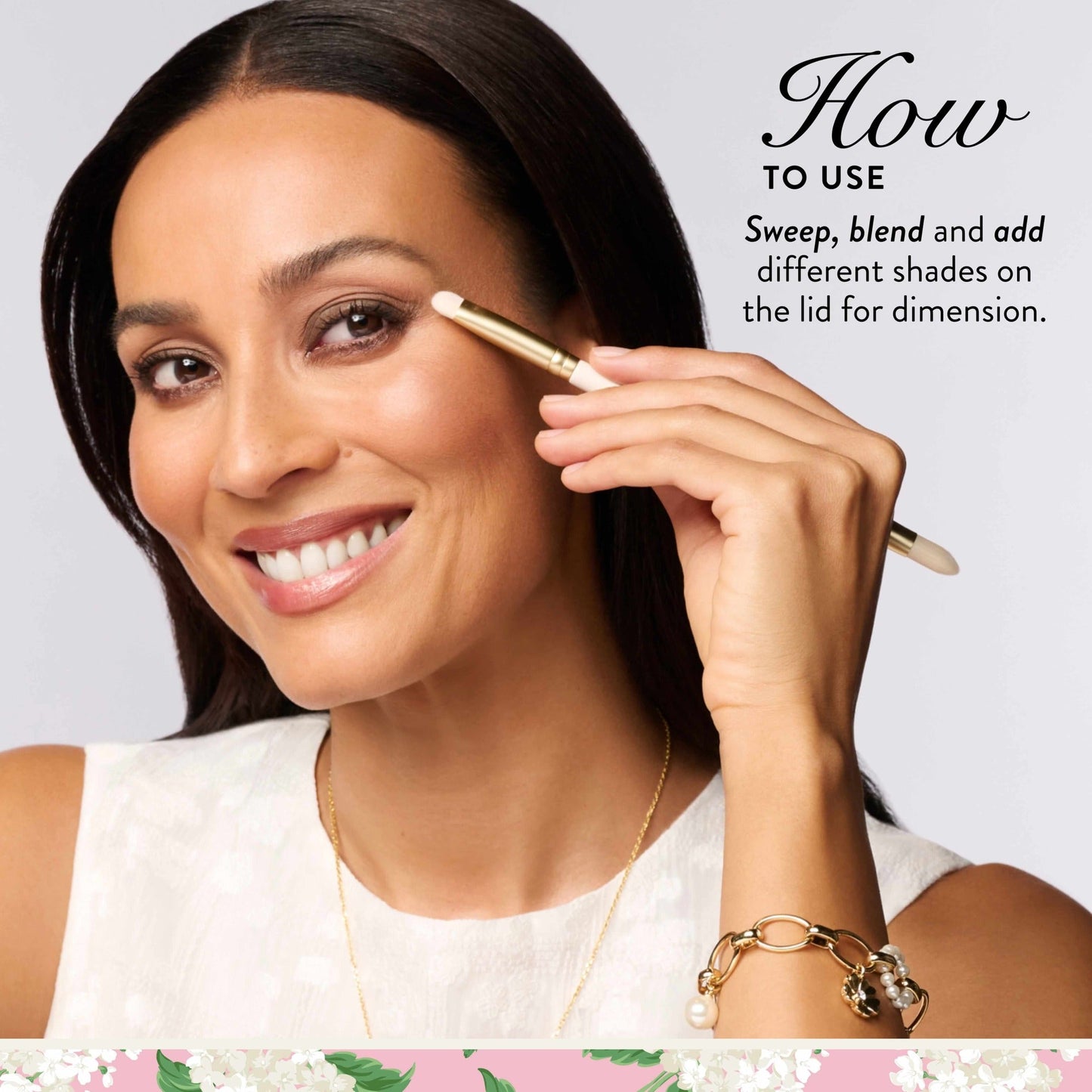 Draper James x Laura Geller Marble-ous Eyes Palette & Brush Set (2PC)